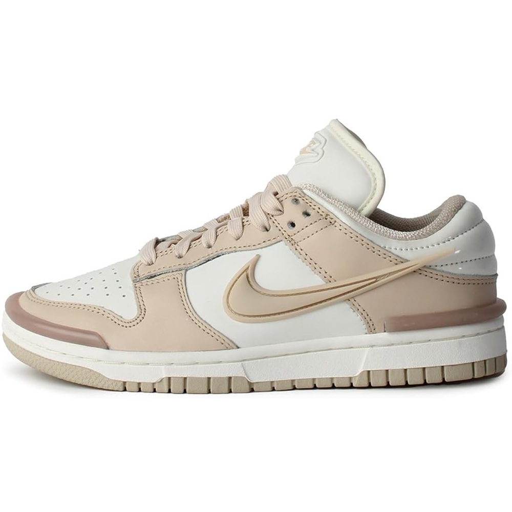 Nike Women's Beige and White W Dunk Low Sneakers Size 9.5